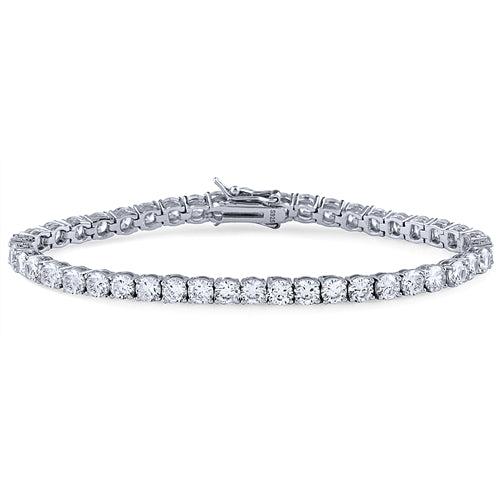 Silver CZ  3.5mm Tennis Bracelet